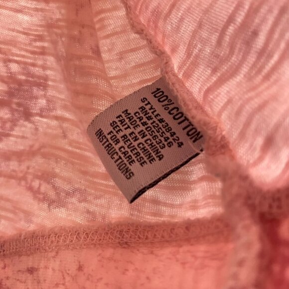 Habitat Pink Asymmetrical Hem V Neck Short Sleeve Top - Picture 8 of 10